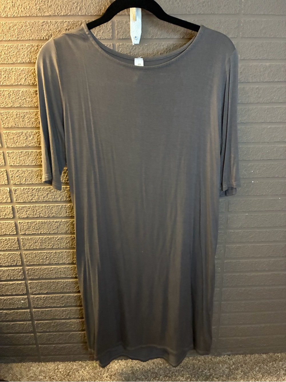 mts Charcoal Midi T-Shirt Dress (bamboo)